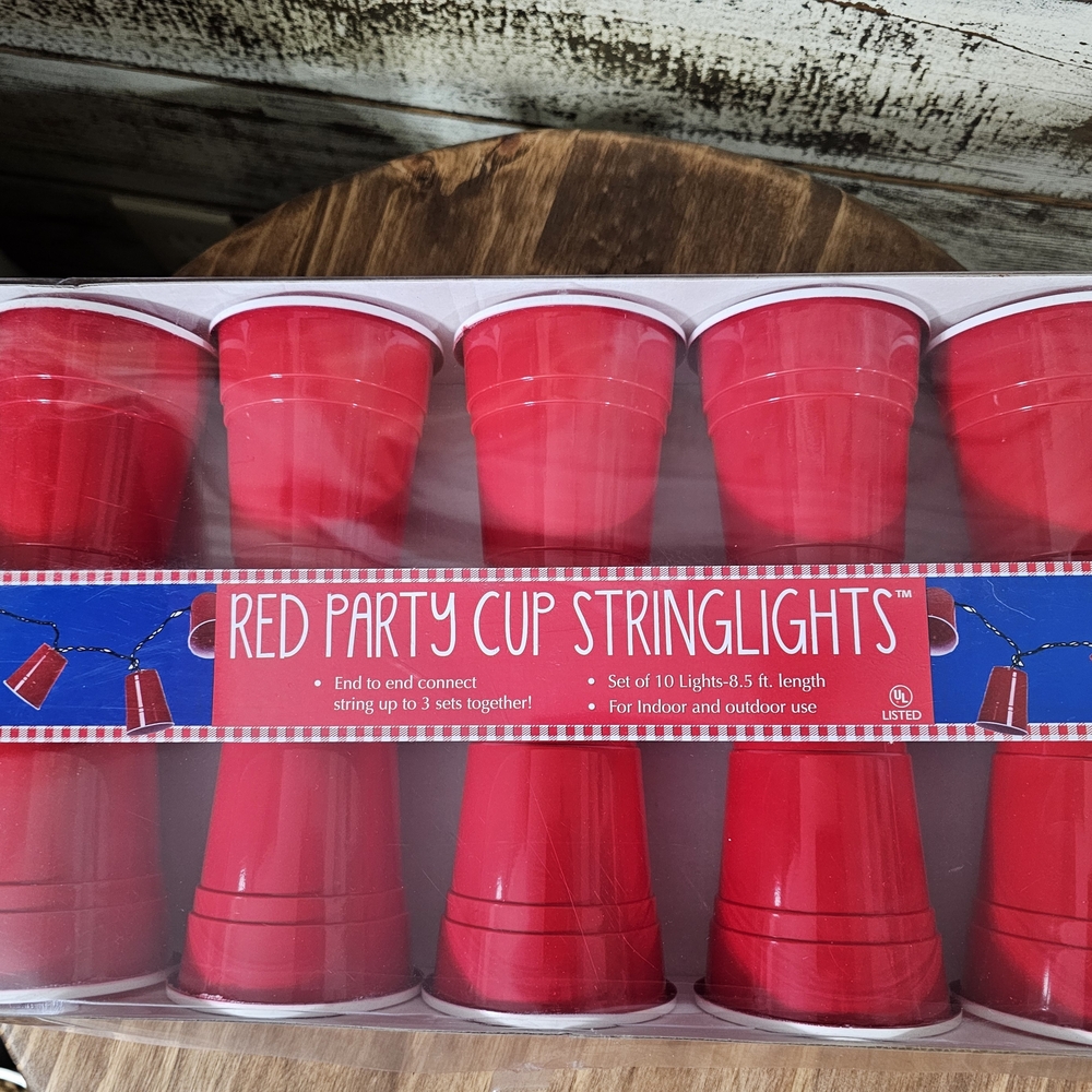 Red Party Cup String Lights - Picture 5 of 5